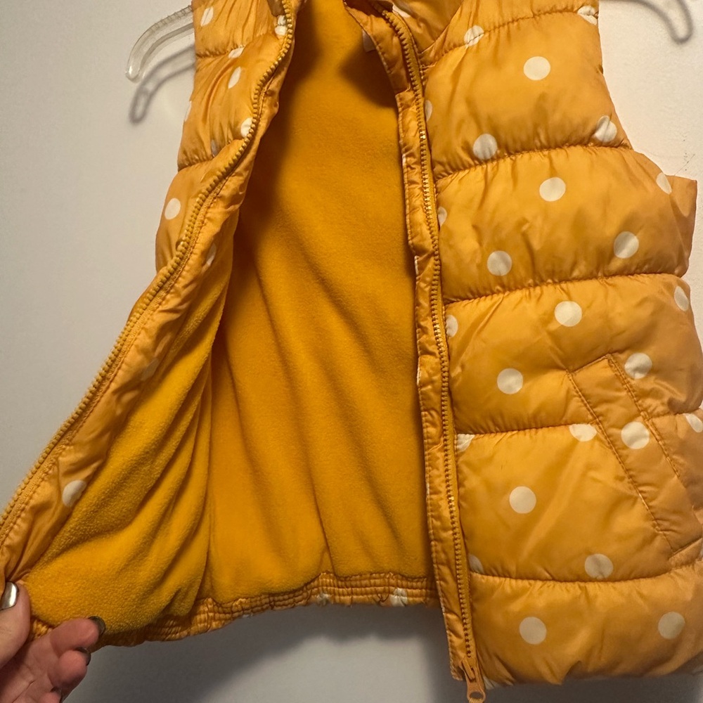 Old Navy Orange Polka Dot Kids Vest - Picture 2 of 4